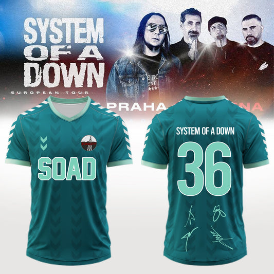 .System of a Down “Europe / UK Stadium Tour 2026” signed Jersey 1