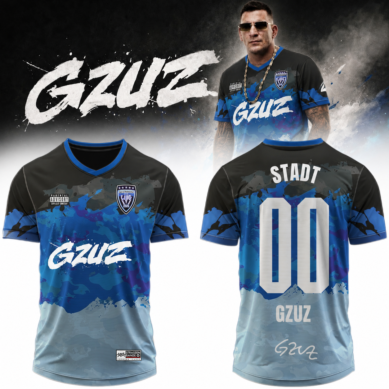 __GZUZ “Live Europe 2026” Signature Limited Edition – Jersey (Custom Name &amp; Number)