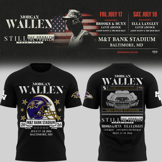 Exclusive Version Baltimore Ravens xMW  Black Tshirt 2026