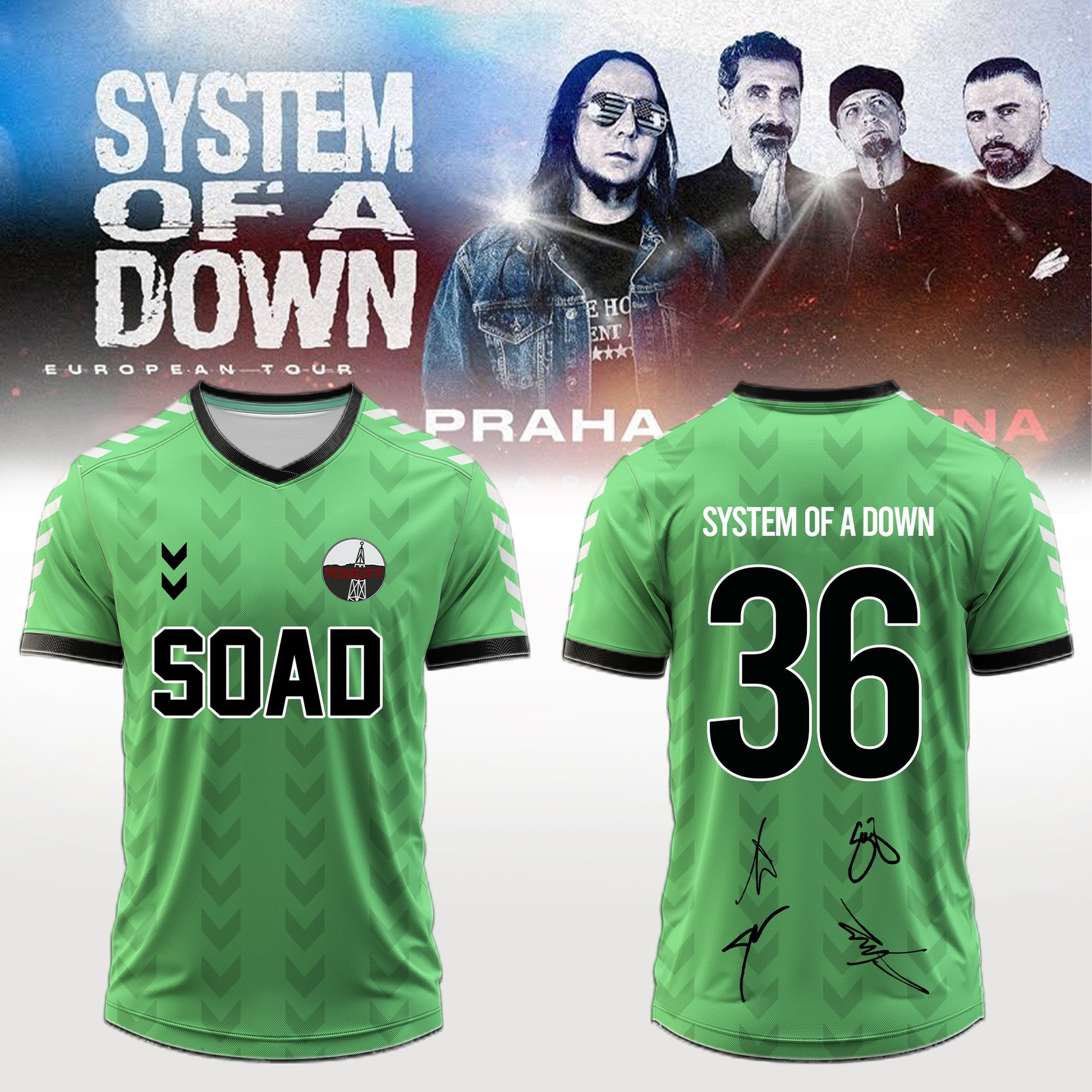 .System of a Down “Europe / UK Stadium Tour 2026” signed Jersey 1