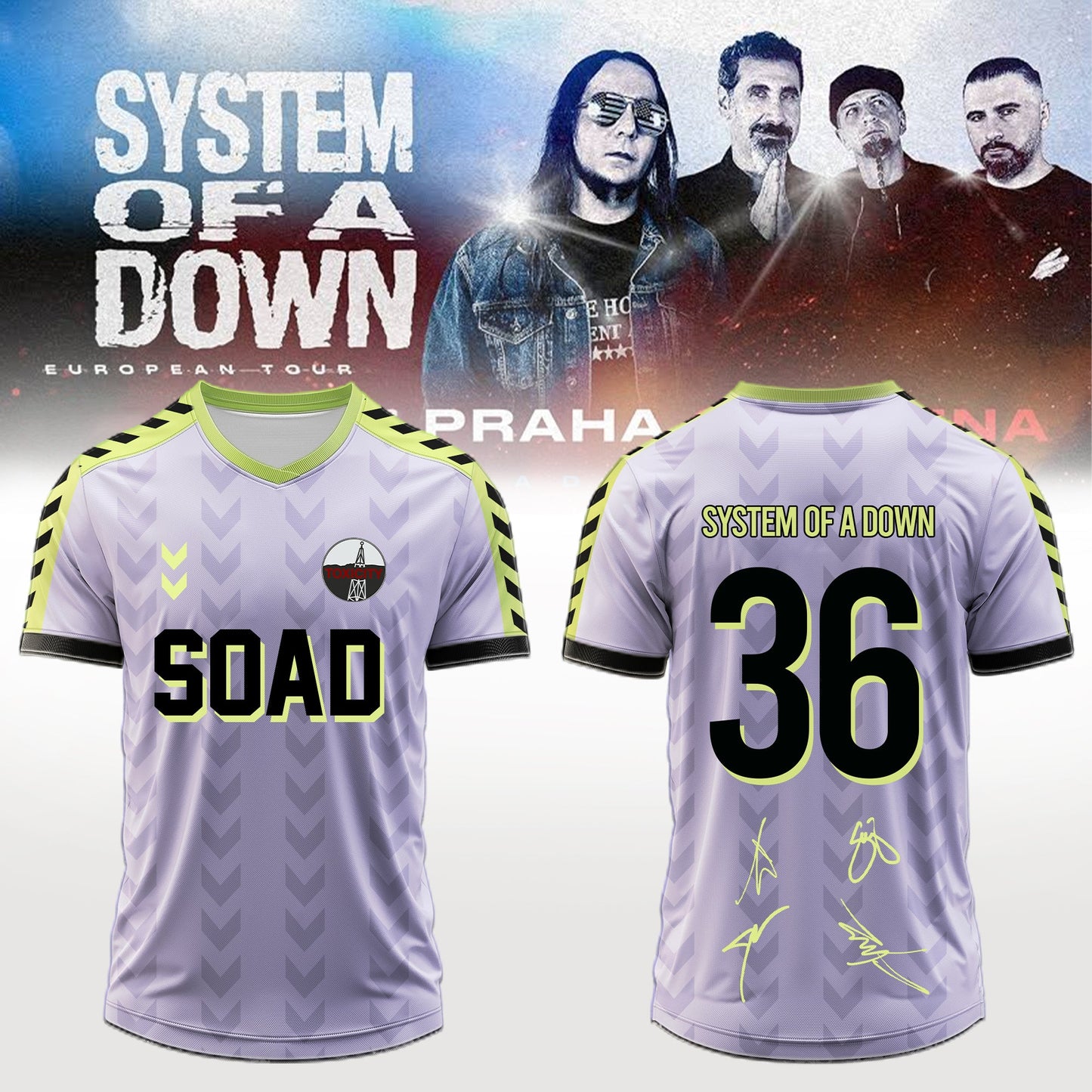 .System of a Down “Europe / UK Stadium Tour 2026” signed Jersey 1