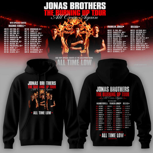 .Jns Bros The Burning Up Tour All Over Again 3D All-Over Print Hoodie V1