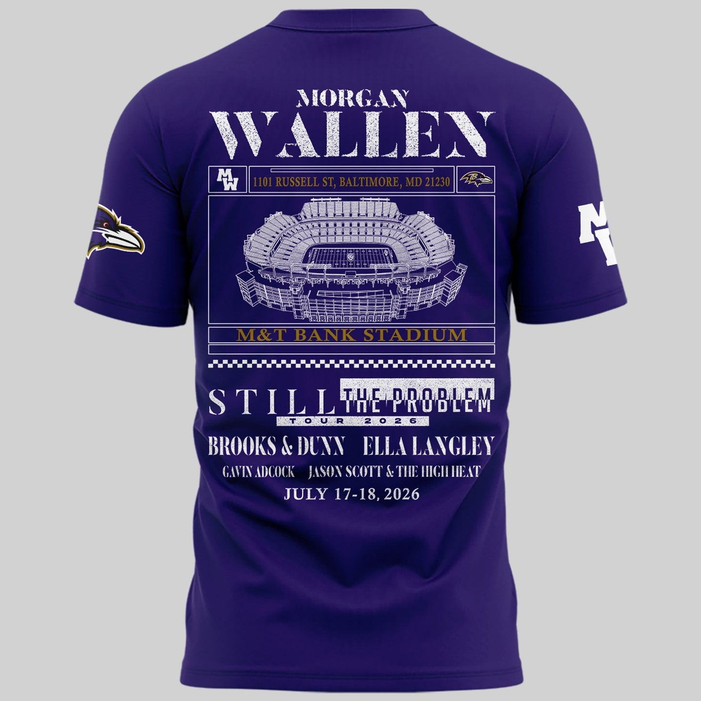 Special New Edition Baltimore Ravens x MW  Tshirt 2026