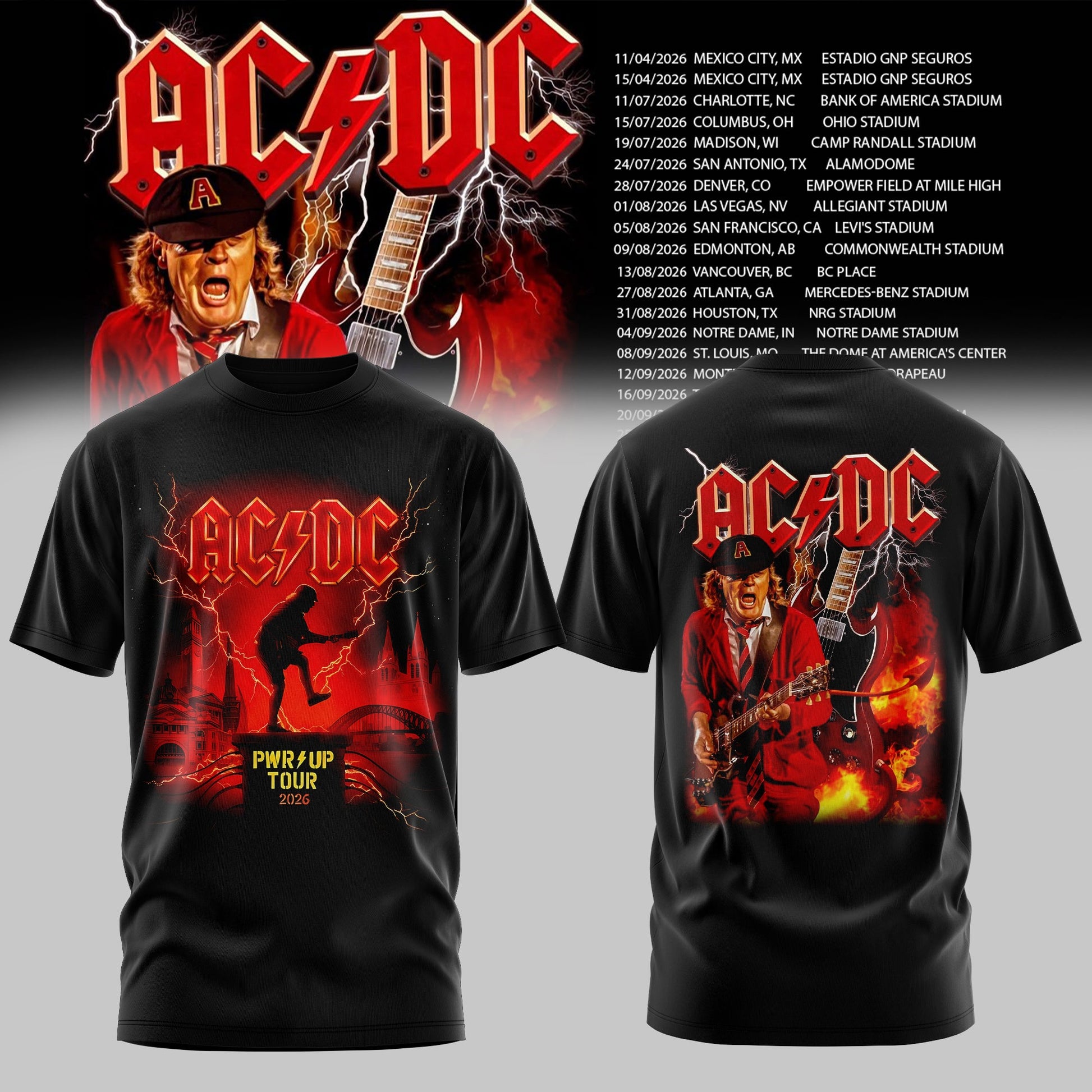 AC/DC 2026 T-SHIRT COLLECTION IS HERE ⚡