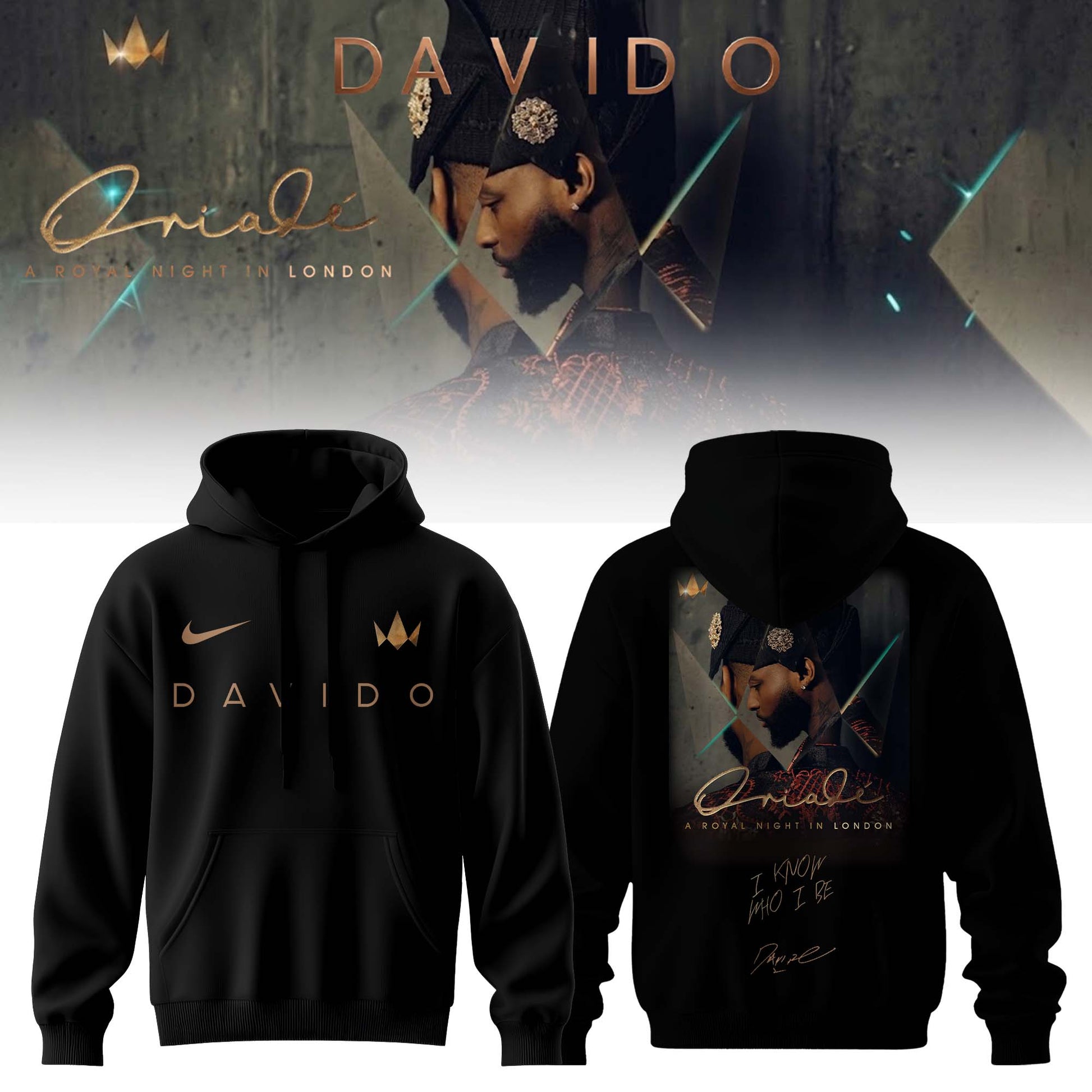 _,,Davido "A Royal Night In London" 2026 Limited Edition Signature – Hoodie