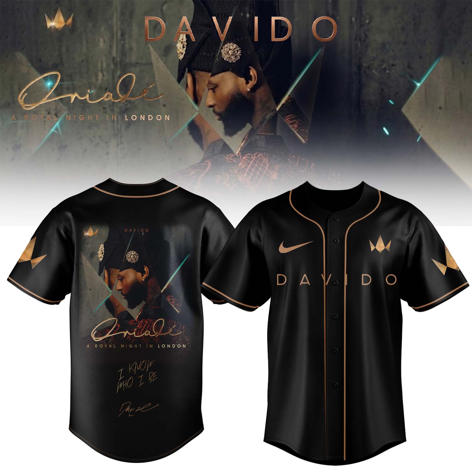 ,,,,.Davido “A Royal Night In London” 2026 Limited Edition Signature – Jersey