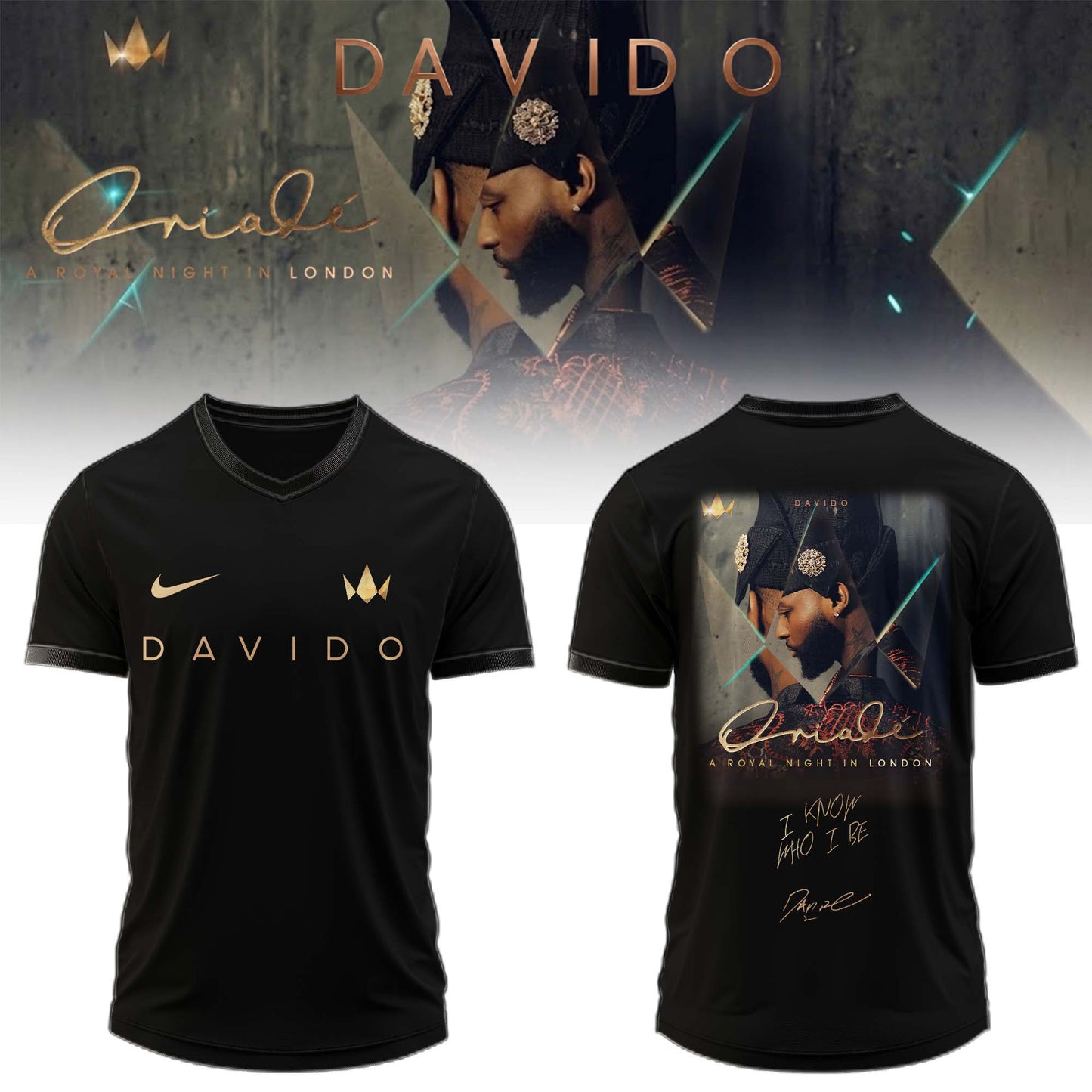 ,,,Davido “A Royal Night In London” 2026 Limited Edition Signature – Jersey