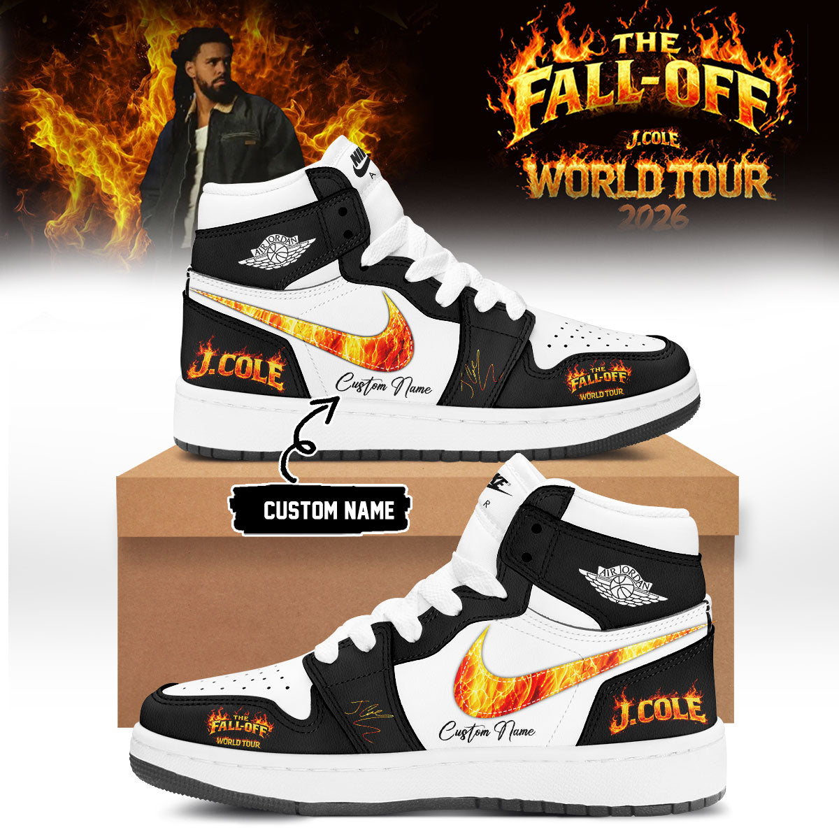 J. Cole - "The Fall-Off Tour" – Limited Edition Signature Shoes 2-