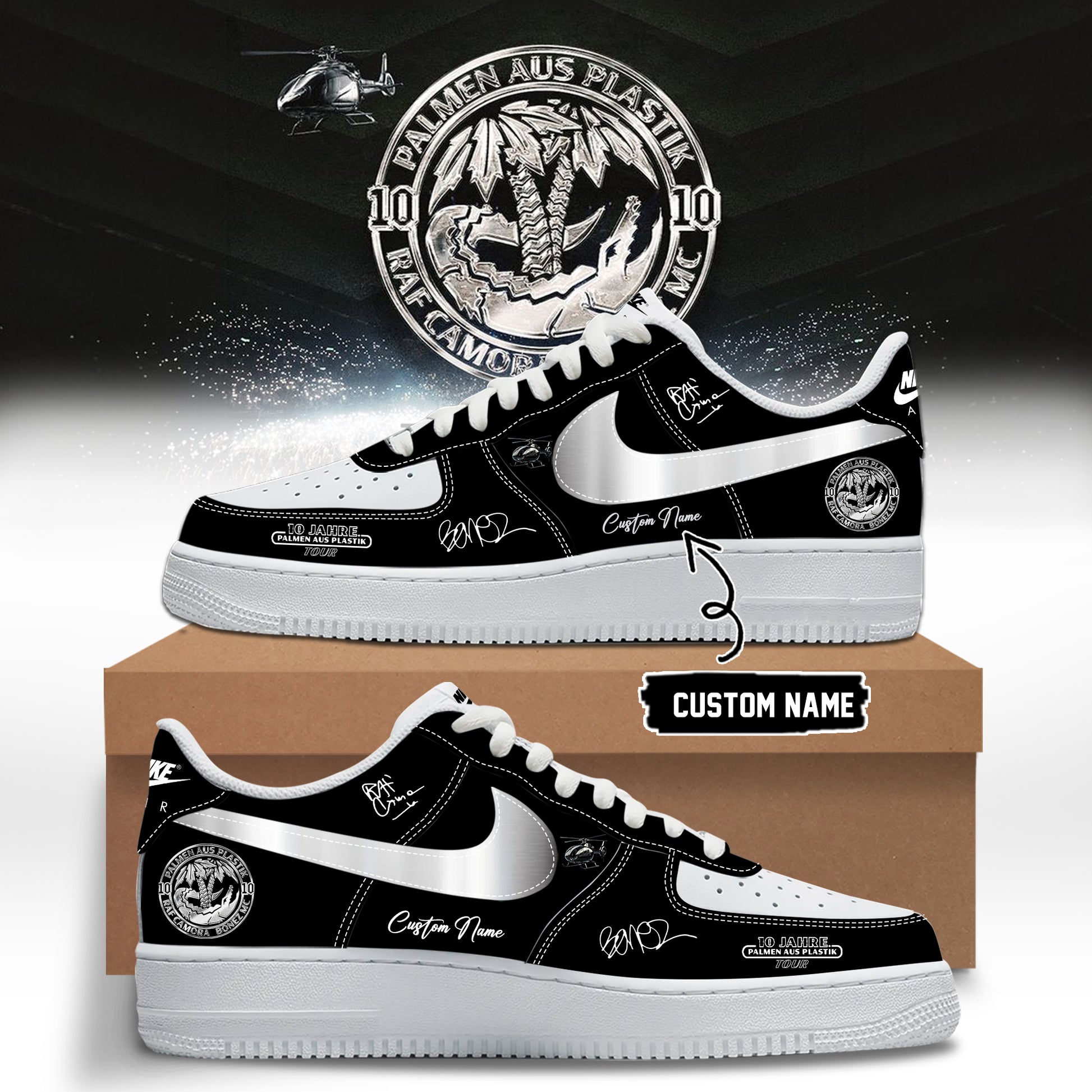 __RAF Camora &amp; Bonez MC "10 Jahre Palmen aus Plastik Tour" . Limited Edition Signature Shoes 3