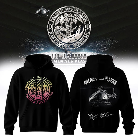 _.RAF Camora &amp; Bonez MC "10 Jahre Palmen aus Plastik Tour" . Limited Edition Signature Hoodie