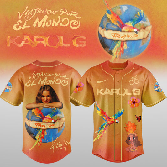 ,,,KaRol G ”VIAJANDO POR EL MUNDO TROPITOUR” Limited Edition Signature – Jersey 1