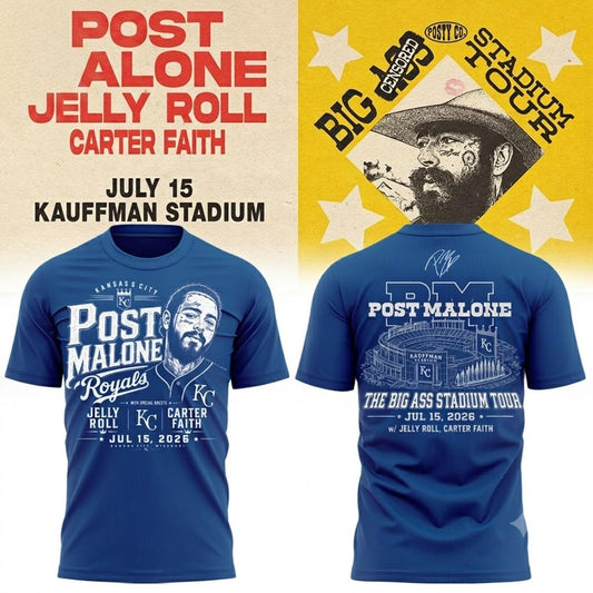 Royals x Post Malone Concert 2026 Limited Edition Shirt