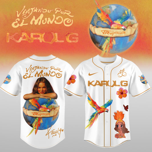 ,,,KaRol G ”VIAJANDO POR EL MUNDO TROPITOUR” Limited Edition Signature – Jersey 3