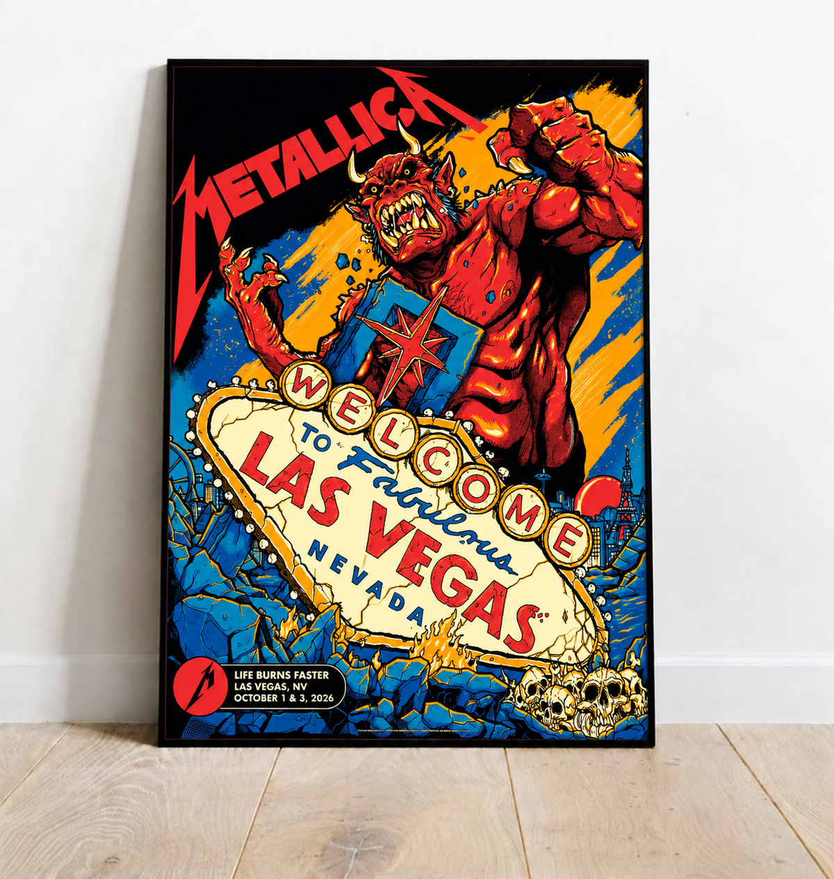 Life Burns Faster, Las Vegas - M72 World Tour Poster