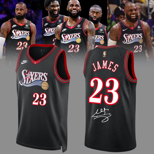 ,,,LeBron James Philadelphia 76ers Limited Edition Signature – Jersey