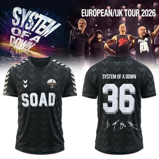 .System of a Down “Europe / UK Stadium Tour 2026” signed Jersey 1