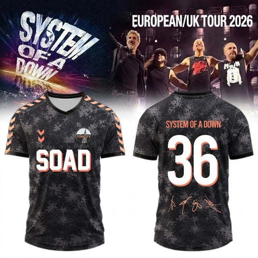 .System of a Down “Europe / UK Stadium Tour 2026” signed Jersey 1