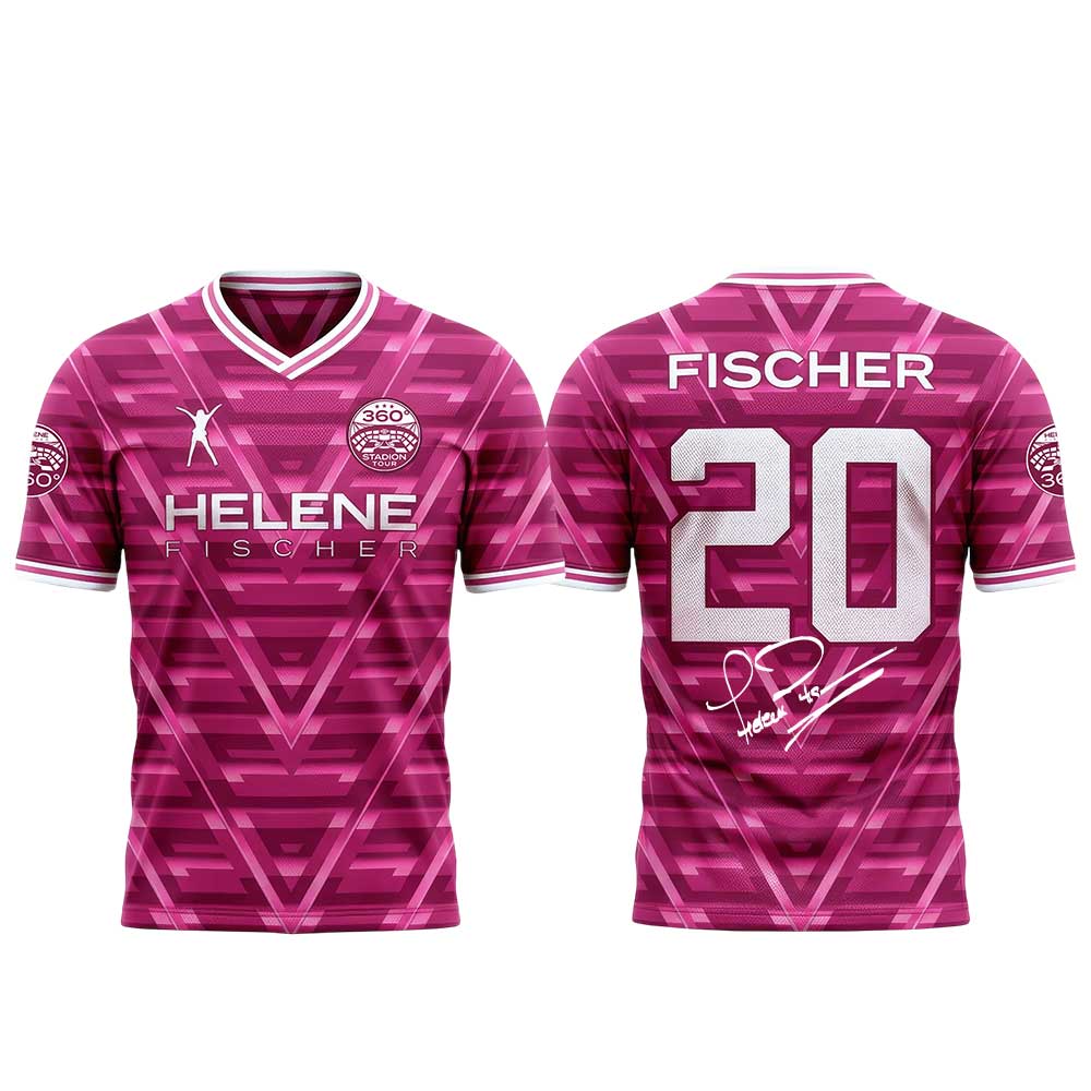 .Helene Fischer 360° Stadion Tour in Allianz Arena-FC Bayern Munich Signature Limited Jersey Pink