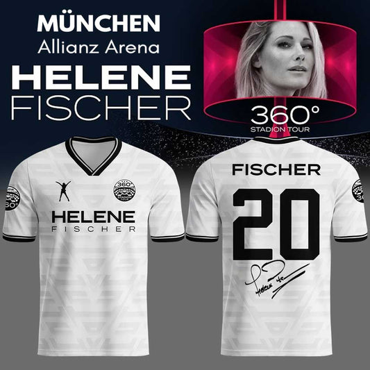 .Helene Fischer 360° Stadion Tour in Allianz Arena-FC Bayern Munich Signature Limited Jersey White