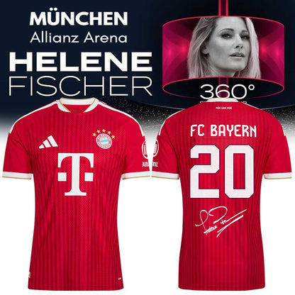 .Helene Fischer 360° Stadion Tour in Allianz Arena-FC Bayern Munich Signature Limited Jersey V2
