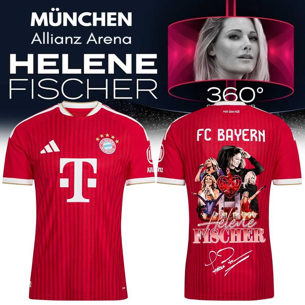 .Helene Fischer 360° Stadion Tour in Allianz Arena-FC Bayern Munich Signature Limited Jersey