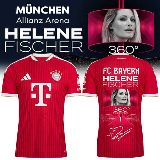 .Helene Fischer 360° Stadion Tour in Allianz Arena-FC Bayern Munich Signature Limited Jersey V3