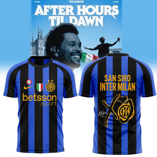 .  The Weeknd After Hours Til Dawn Tour x Inter Milan Limited Edition Shirt V2