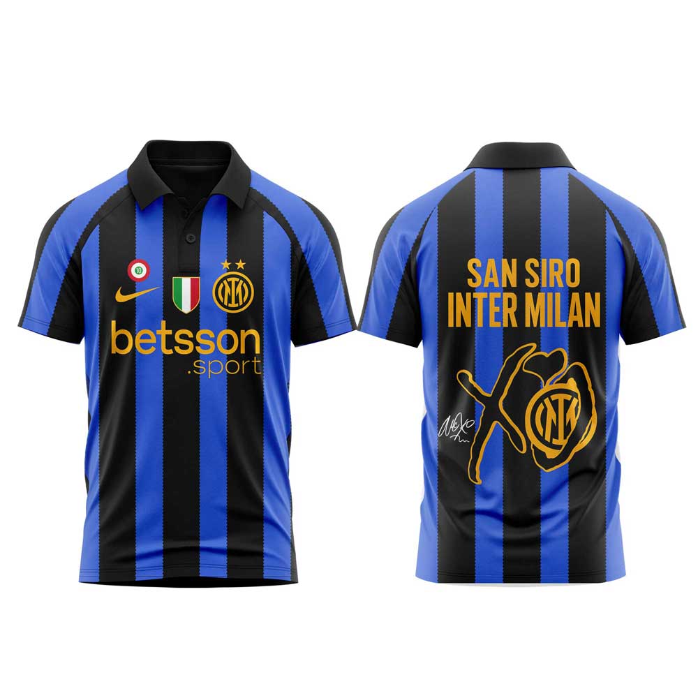 .  The Weeknd After Hours Til Dawn Tour x Inter Milan Limited Edition Polo V2