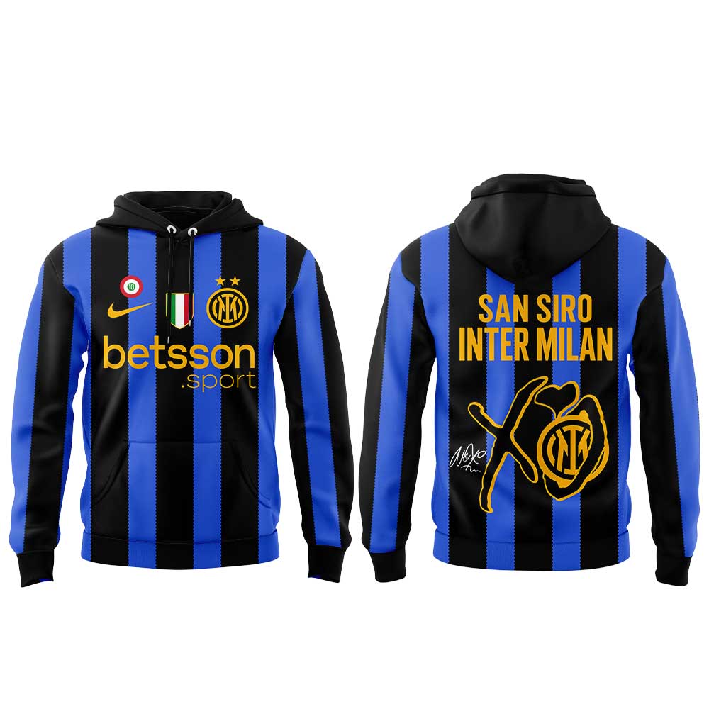 .  The Weeknd After Hours Til Dawn Tour x Inter Milan Limited Edition Hoodie  V2