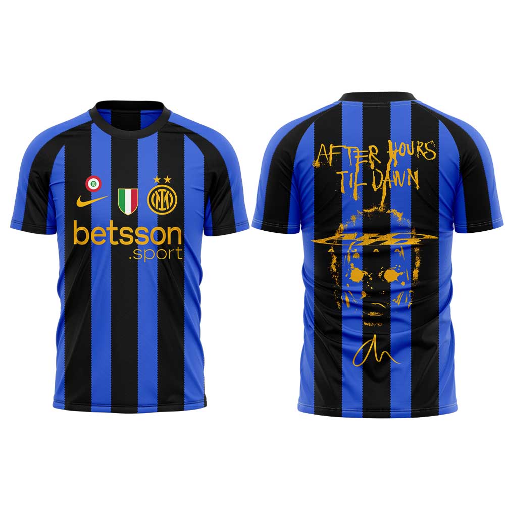 .  The Weeknd After Hours Til Dawn Tour x Inter Milan Limited Edition Shirt