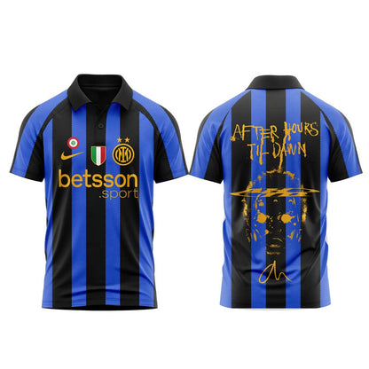 .  The Weeknd After Hours Til Dawn Tour x Inter Milan Limited Edition Polo