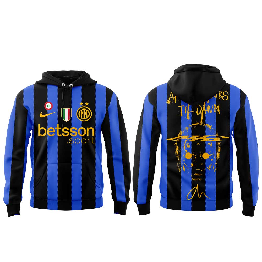 .  The Weeknd After Hours Til Dawn Tour x Inter Milan Limited Edition Hoodie
