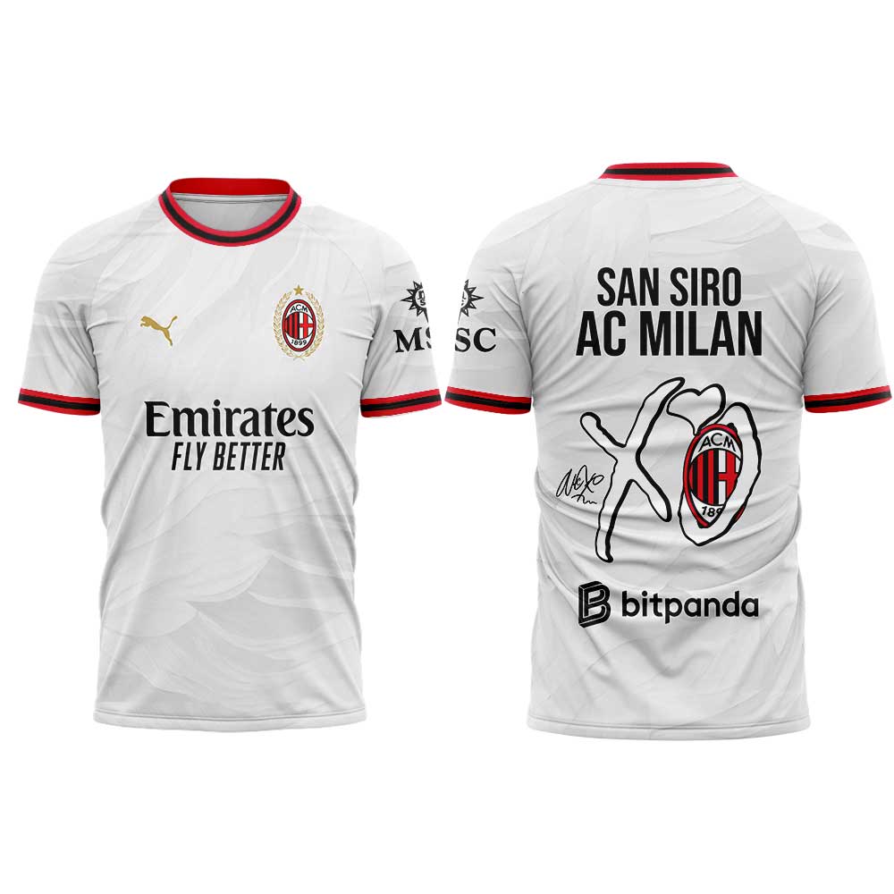 .The Weeknd After Hours Til Dawn Tour x AC Milan Limited Edition Shirt V3