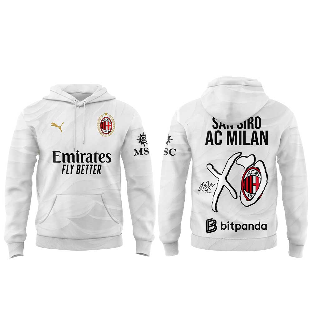 .The Weeknd After Hours Til Dawn Tour x AC Milan Limited Edition Hoodie  V3