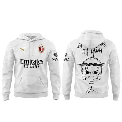 .The Weeknd After Hours Til Dawn Tour x AC Milan Limited Edition Hoodie  V4