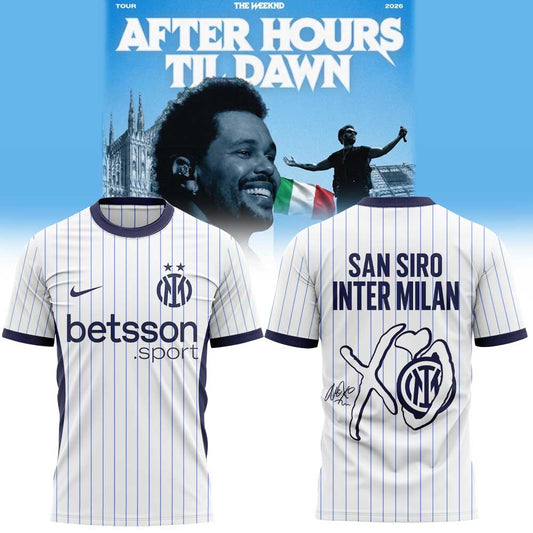 .  The Weeknd After Hours Til Dawn Tour x Inter Milan Limited Edition Shirt V4