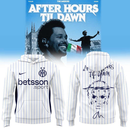 .  The Weeknd After Hours Til Dawn Tour x Inter Milan Limited Edition Hoodie  V3