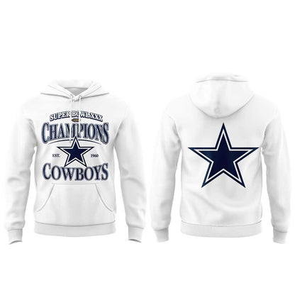 .                        Dak Prescott Super Bowl XXX Champions Est 1960 Dallas Cowboys Limited Edition Hoodie  V2