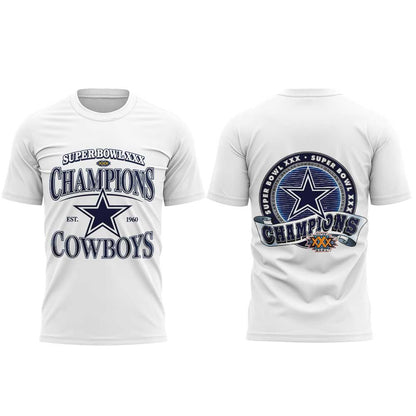.                        Dak Prescott Super Bowl XXX Champions Est 1960 Dallas Cowboys Limited Edition Shirt