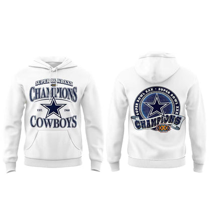 .                        Dak Prescott Super Bowl XXX Champions Est 1960 Dallas Cowboys Limited Edition Hoodie