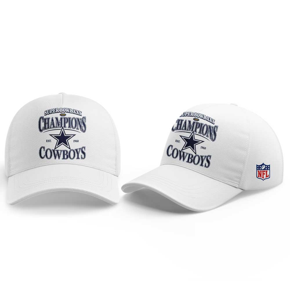 .                        Dak Prescott Super Bowl XXX Champions Est 1960 Dallas Cowboys Limited Edition Hoodie
