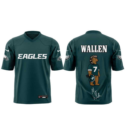 .                             Morgan Wallen Still The Problem Tour 2026 x Philadelphia Eagles Limited Edition Football Jersey V2