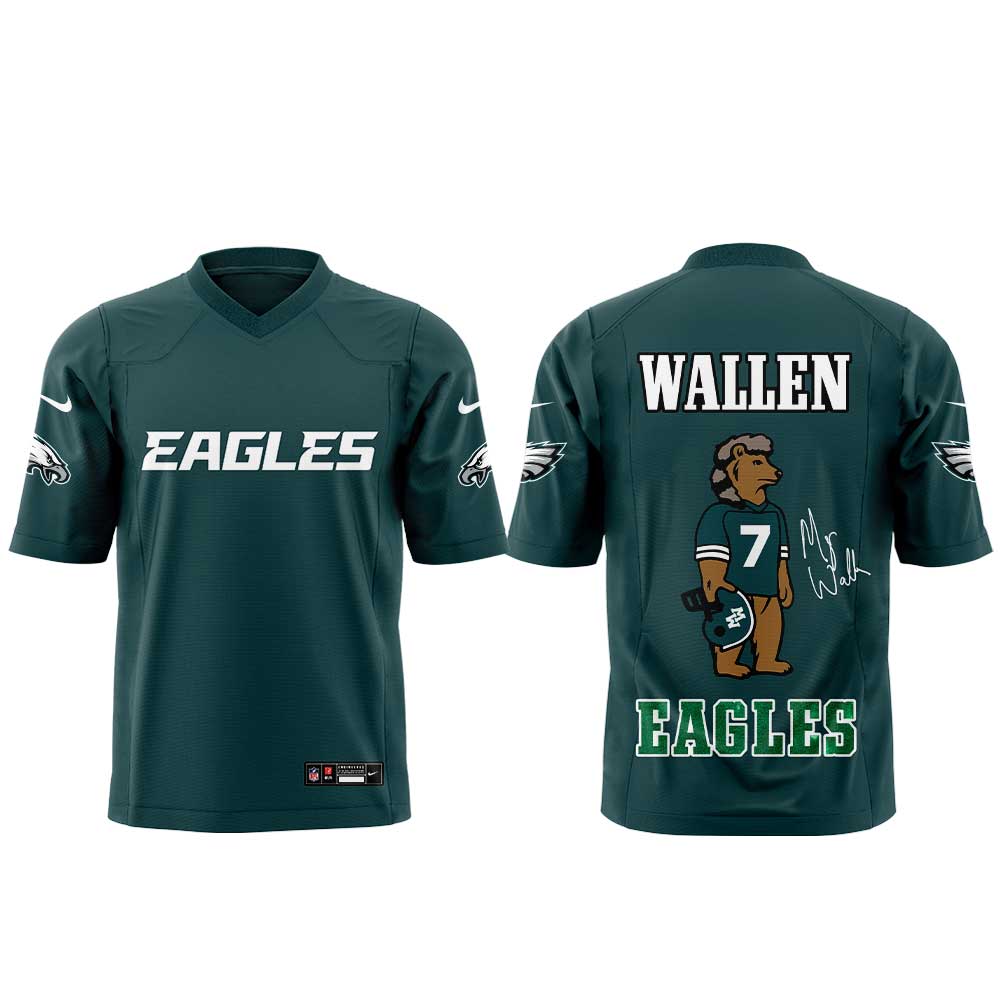 .                             Morgan Wallen Still The Problem Tour 2026 x Philadelphia Eagles Limited Edition Football Jersey