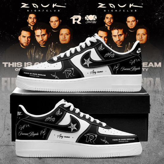 .                                 Fuerza Regida This Is Our Dream Stadium Tour 2026 Signature Custom Name Shoes