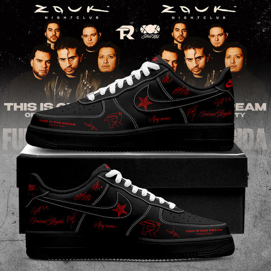 .                                 Fuerza Regida This Is Our Dream Stadium Tour 2026 V4 Signature Custom Name Shoes