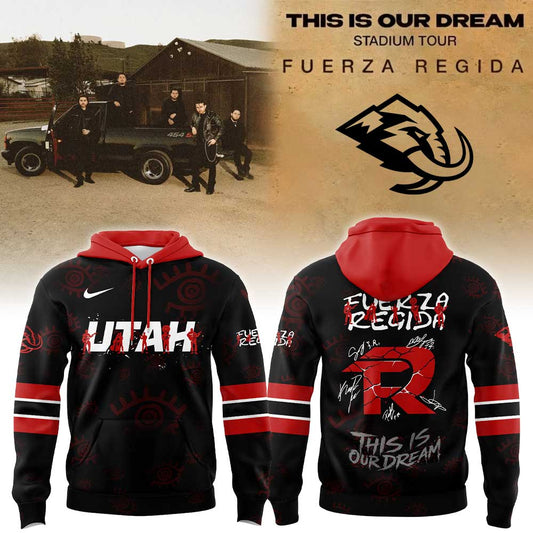 .                     U Mammoth Fuerza Regida "This is our Dream" Stadium Tour 2026 Hoodie