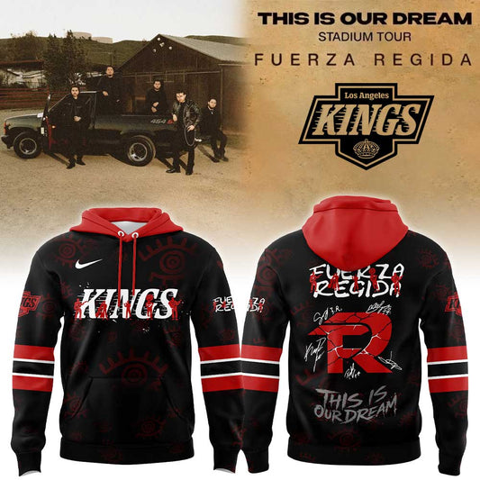 .              L.A Kings Fuerza Regida "This is our Dream" Stadium Tour 2026 Hoodie