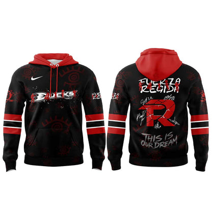.                             A Ducks Fuerza Regida "This is our Dream" Stadium Tour 2026 Hoodie