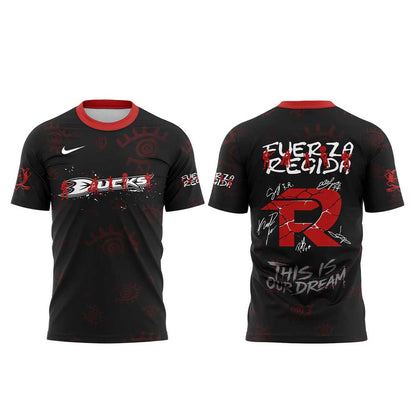 .                             A Ducks Fuerza Regida "This is our Dream" Stadium Tour 2026 Shirt