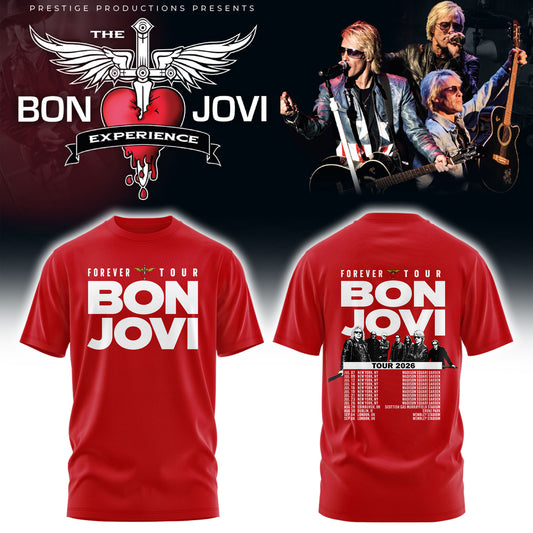 Bon Jovi Forever Tour ’26 Tshirt v5